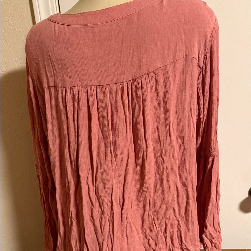 Torrid Pink Embroidered Blouse - Picture 6 of 8